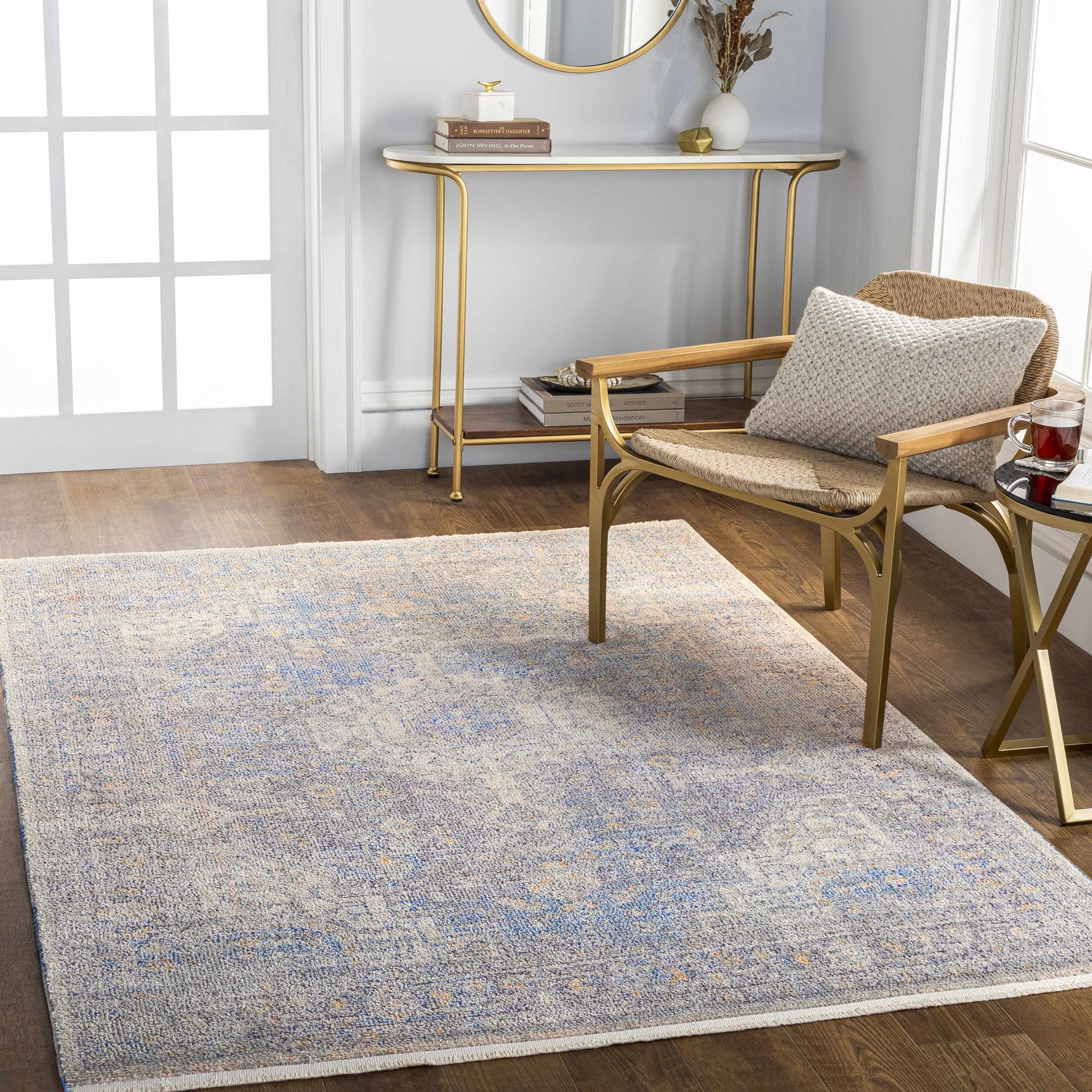 Akio Blue Area Rug - Clearance - Ornate Home