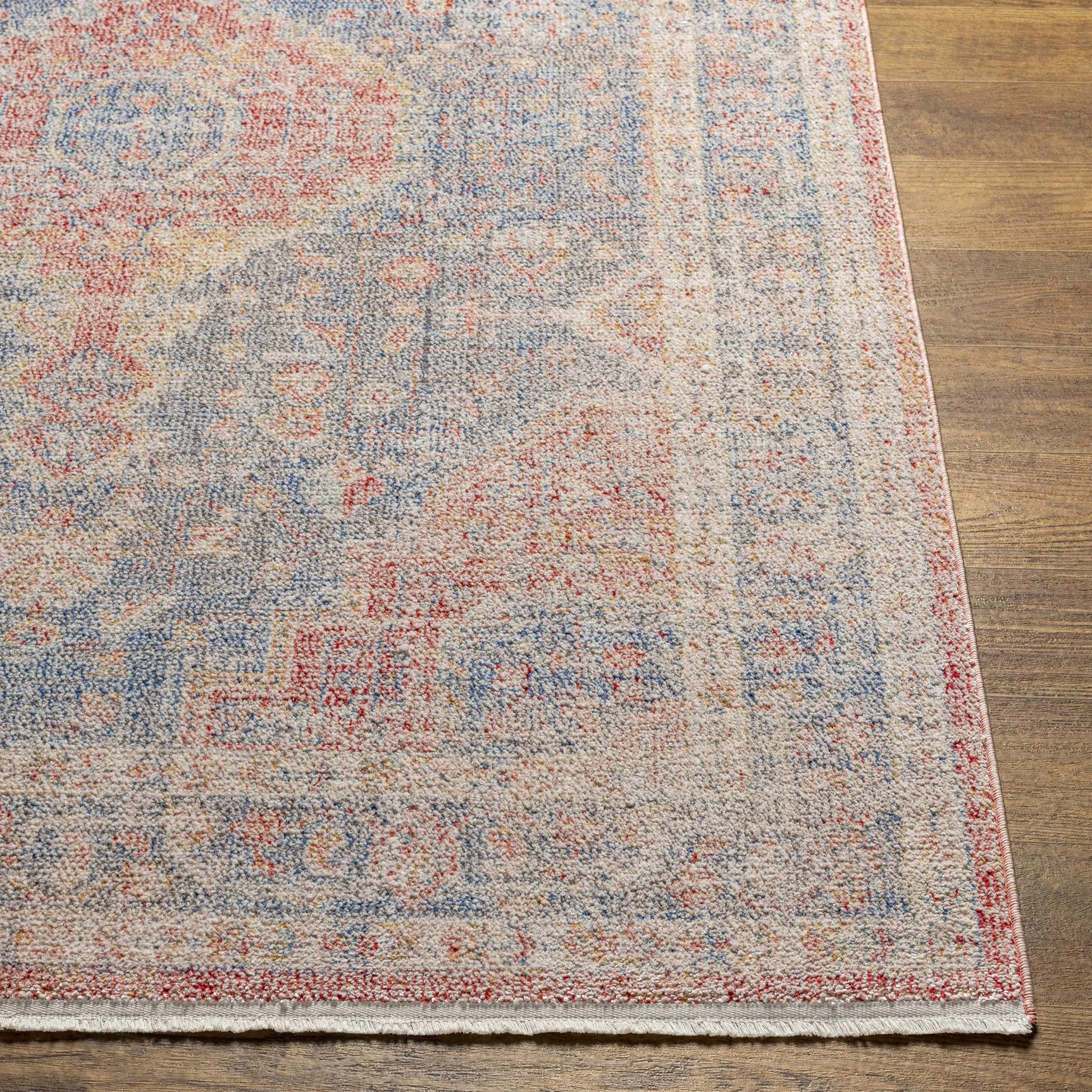 Akio Red & Blue Area Rug - Clearance - Ornate Home