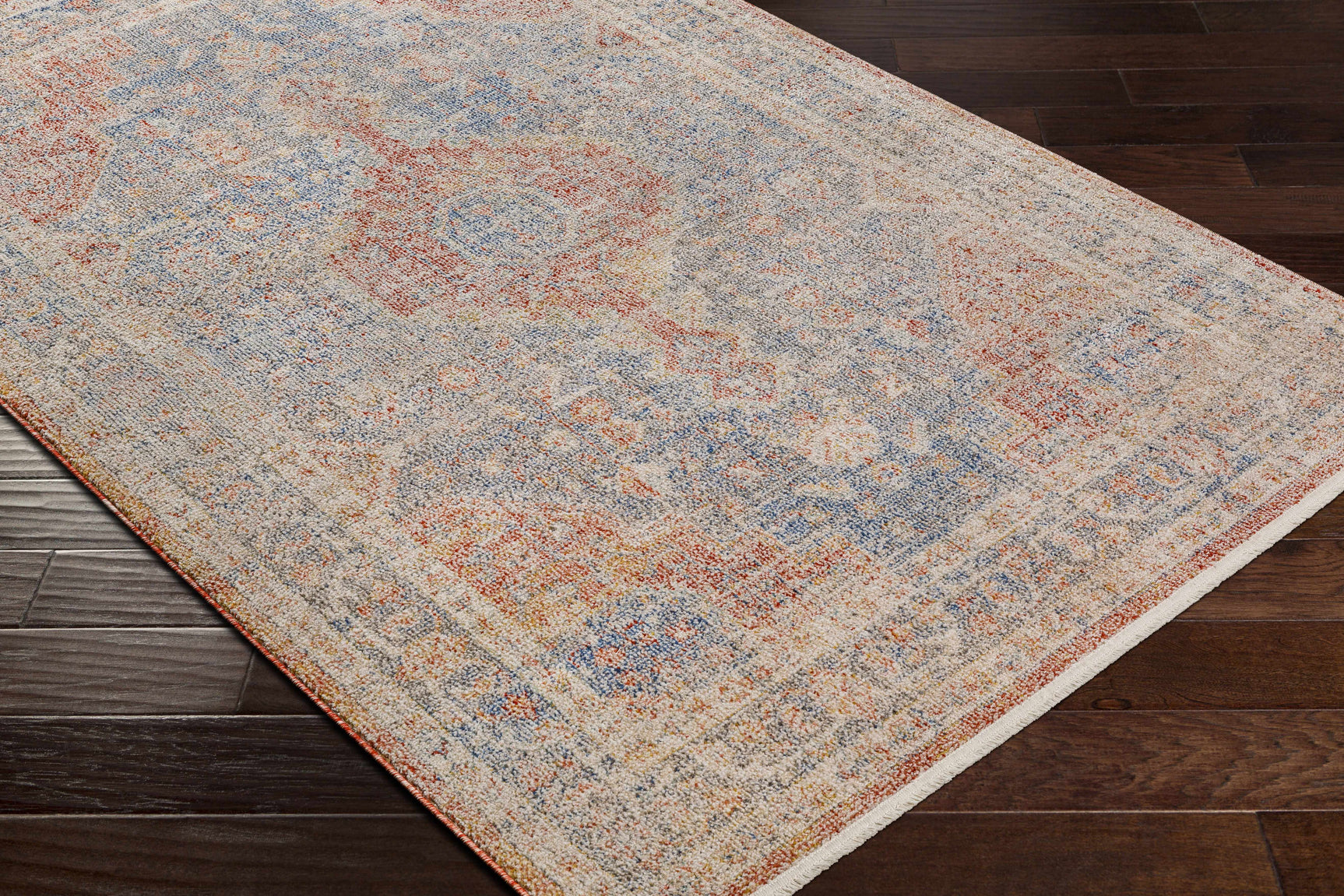 Akio Red & Blue Area Rug - Clearance - Ornate Home
