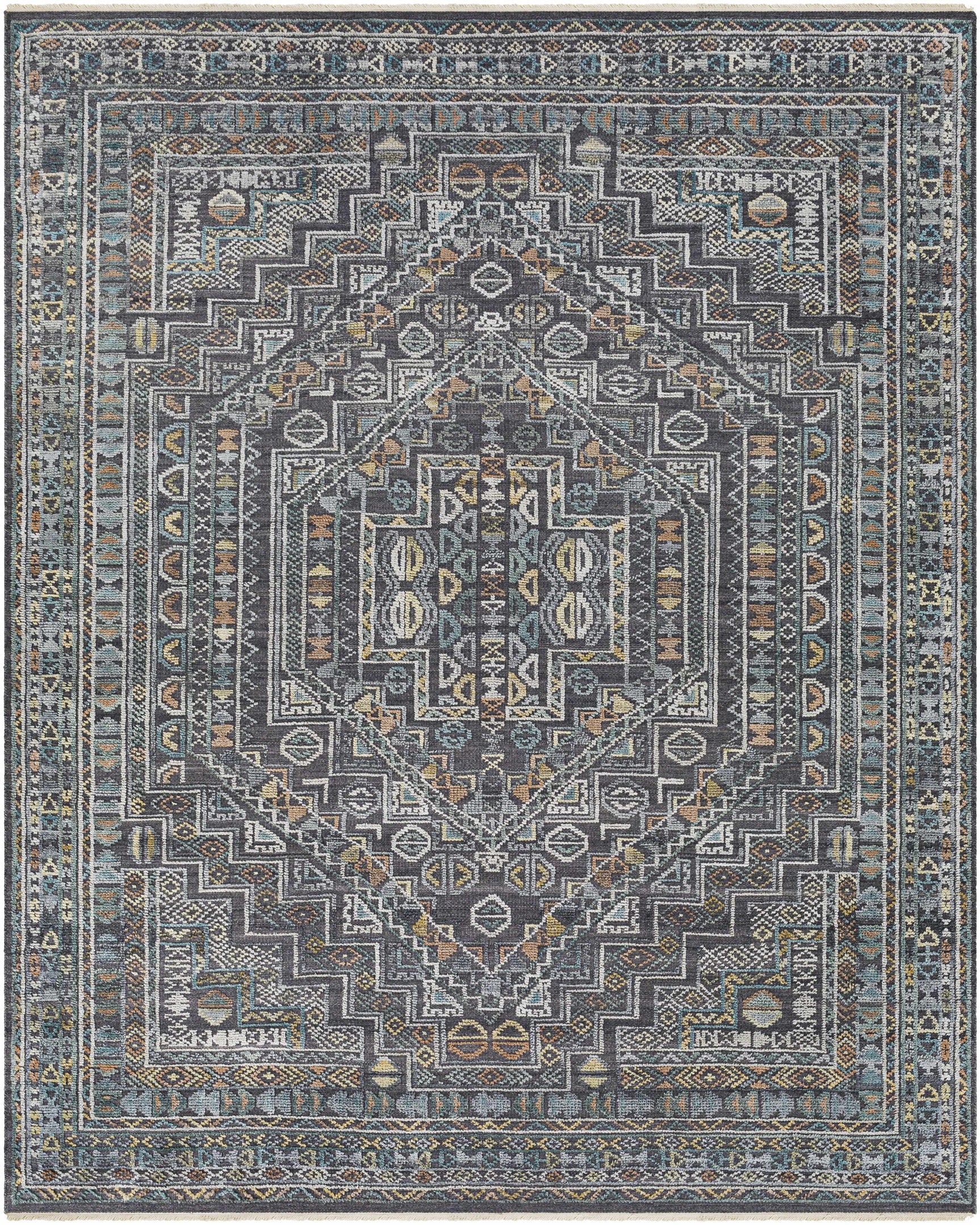 Akle Premium Hand Knotted Wool Area Rug - Clearance - Ornate Home