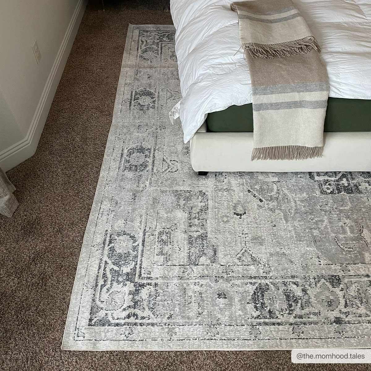 Akram Antrasit Flat Pile Washable Rug - Ornate Home