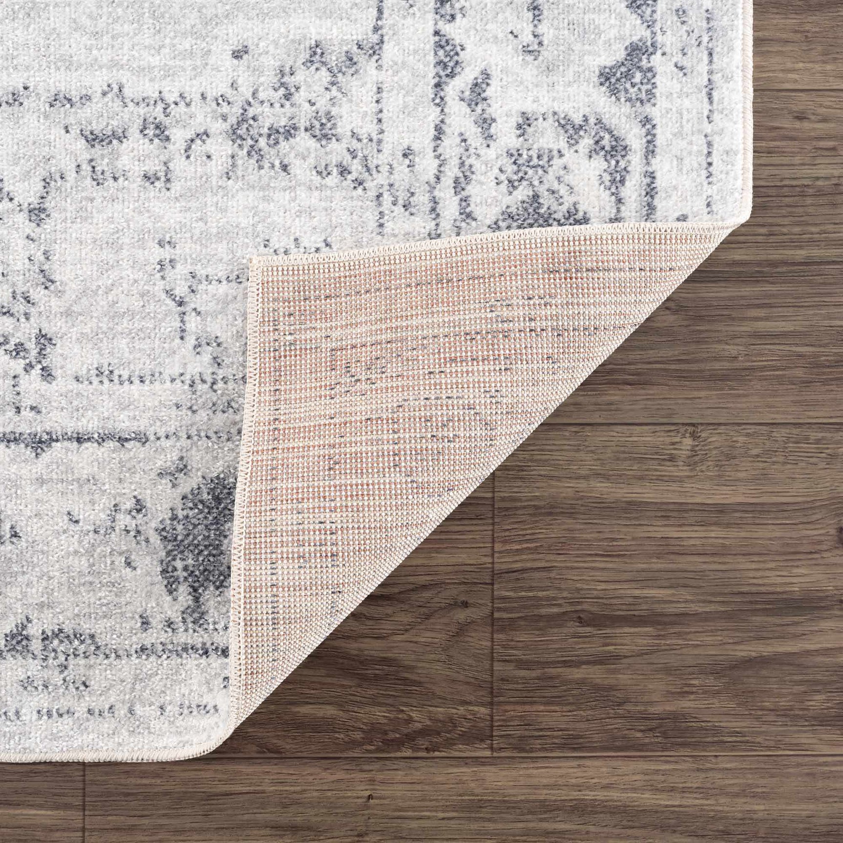Akram Antrasit Flat Pile Washable Rug - Ornate Home