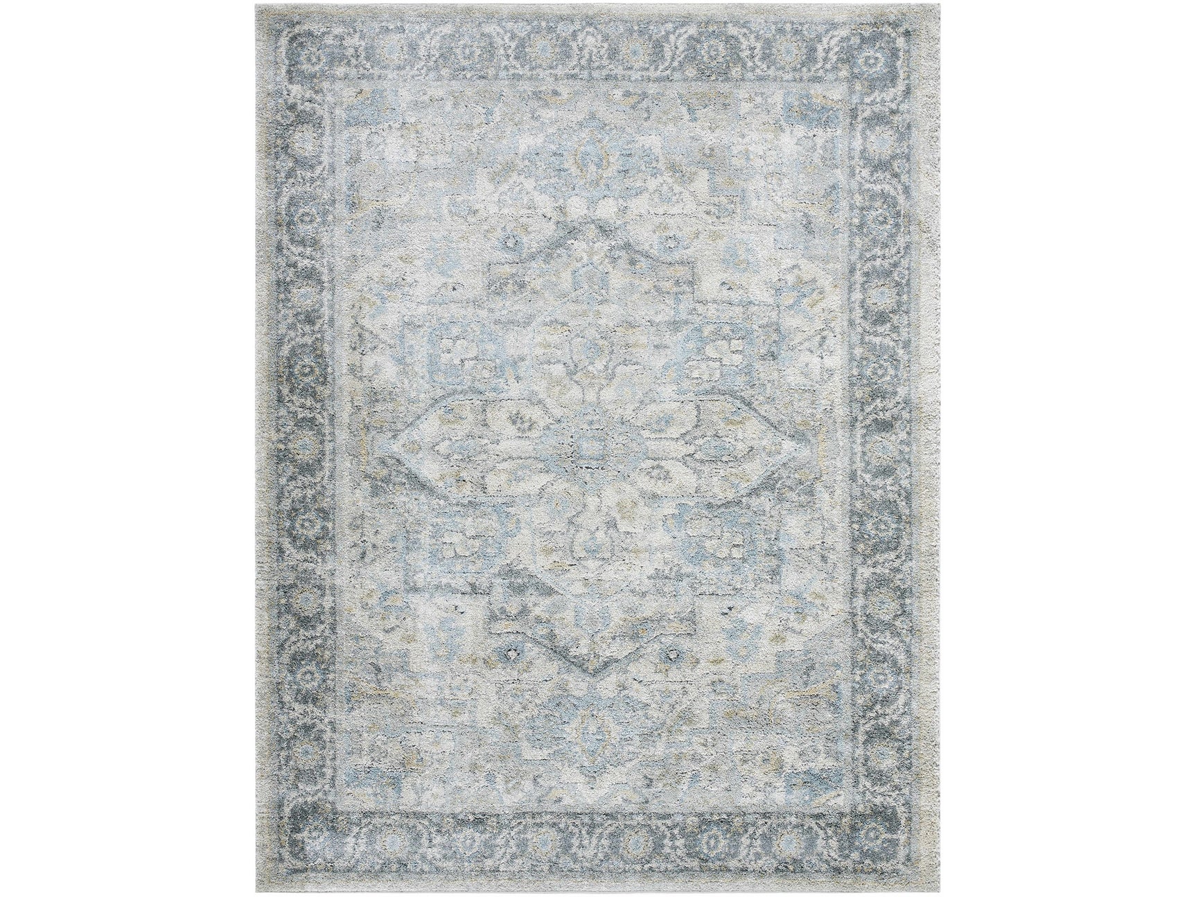 Akshay Light Gray Thick Luxe Area Rug - Ornate Home