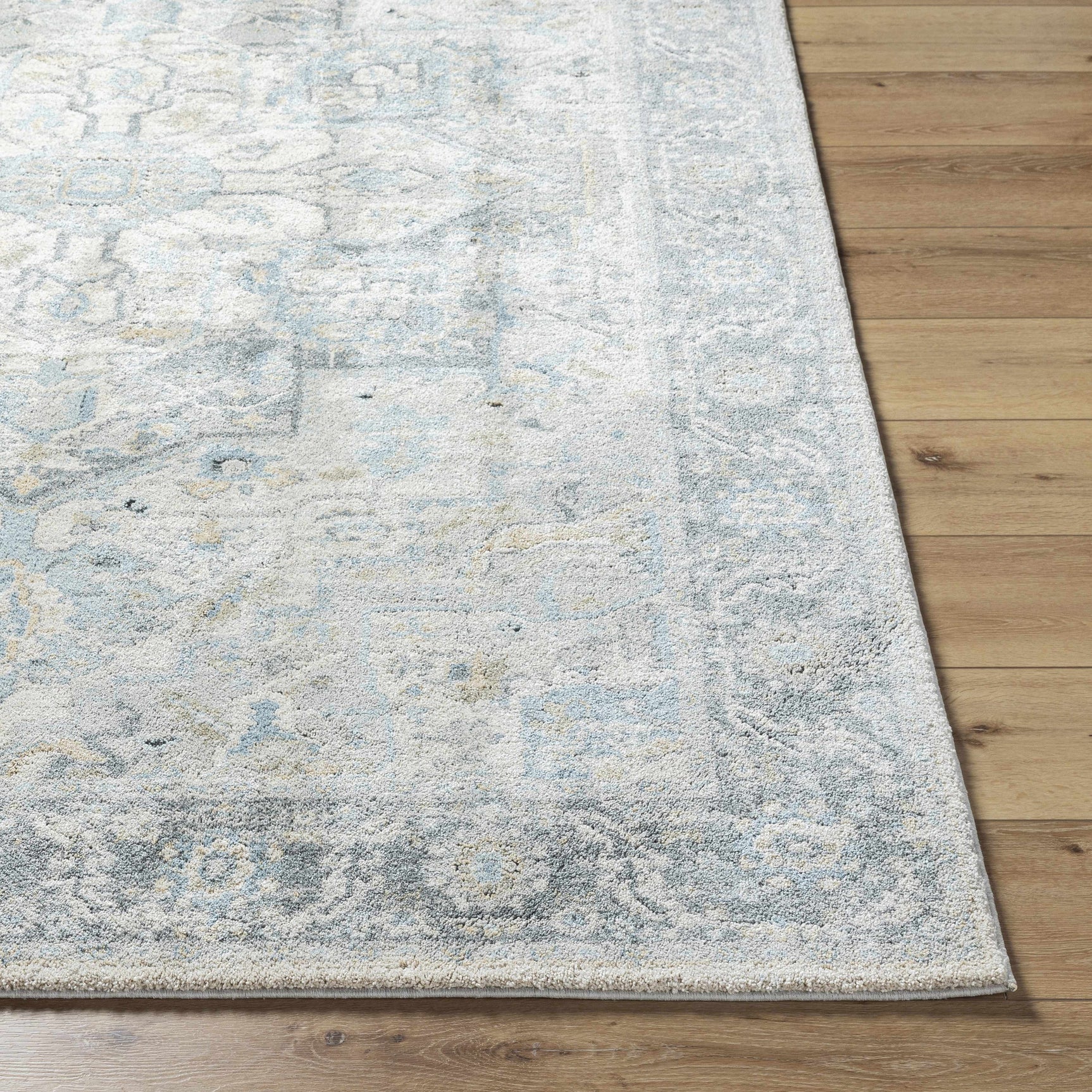 Akshay Light Gray Thick Luxe Area Rug - Ornate Home