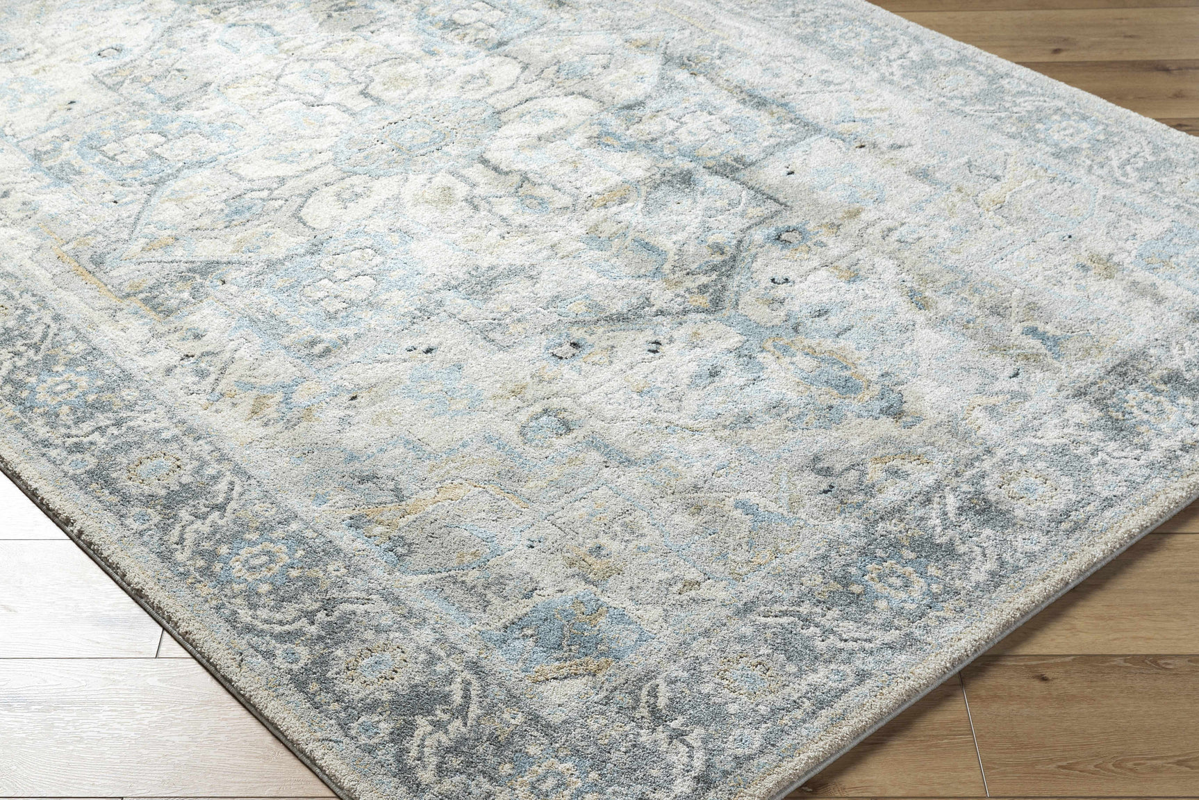 Akshay Light Gray Thick Luxe Area Rug - Ornate Home
