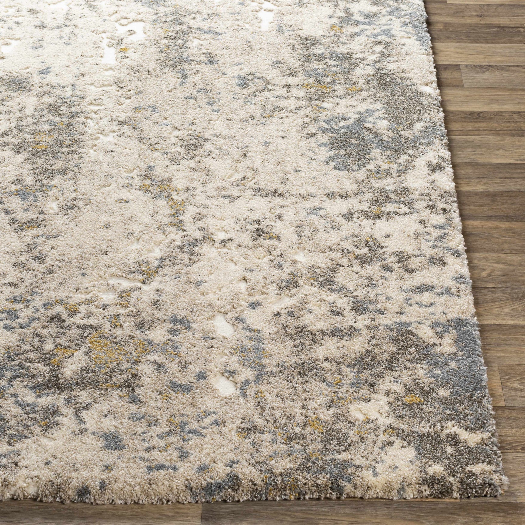 Alabaster Abstract Thick Luxe Rug - Ornate Home