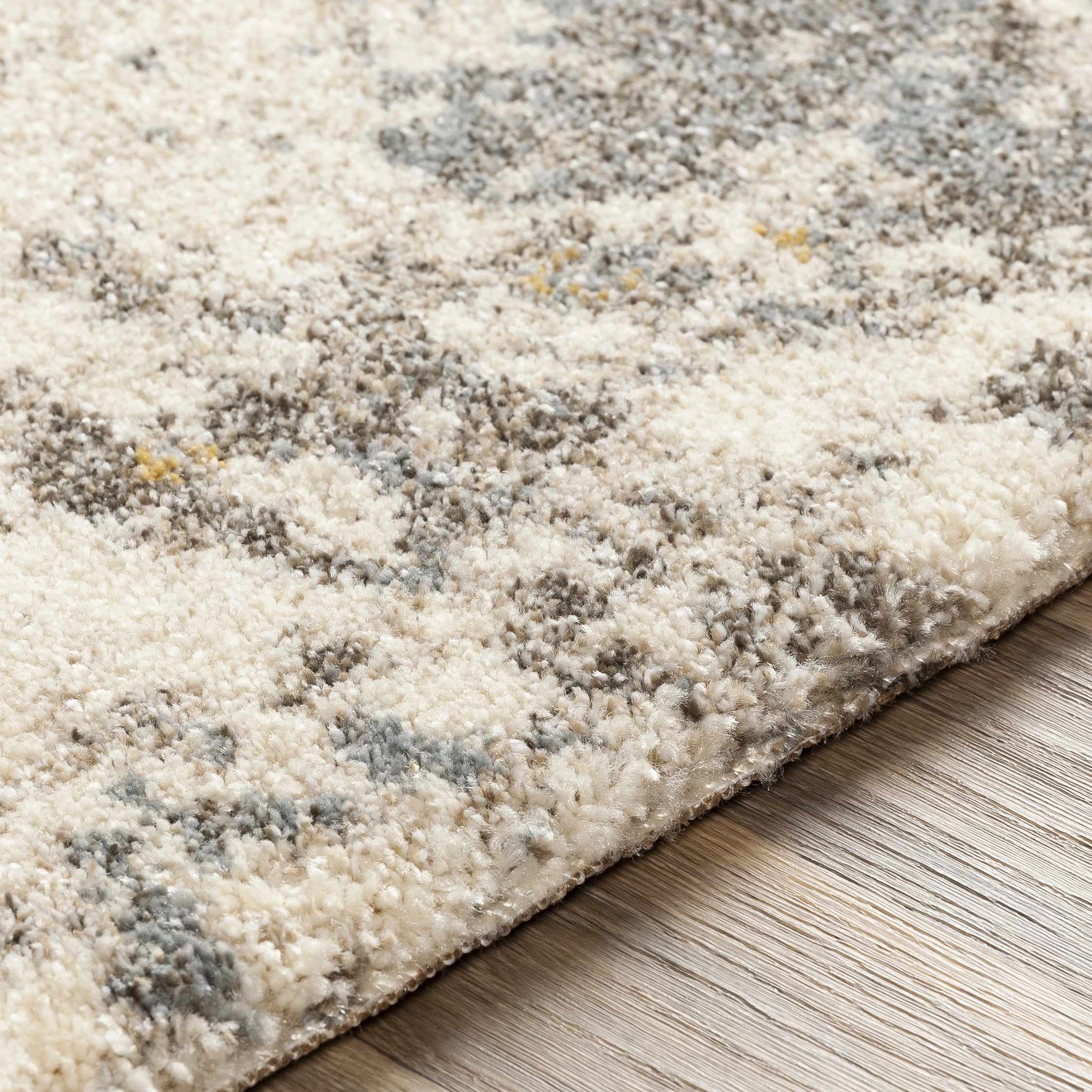 Alabaster Abstract Thick Luxe Rug - Ornate Home