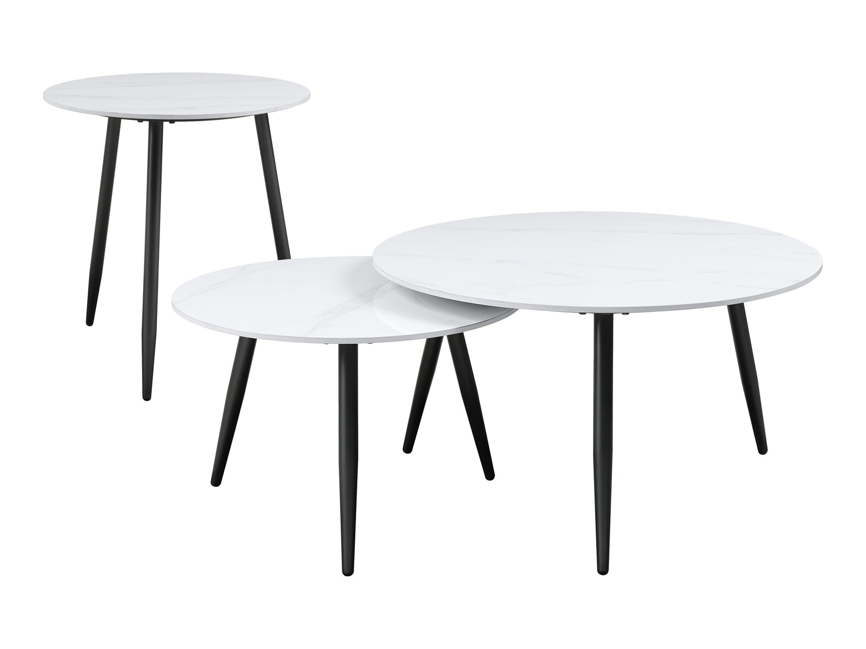 Alaina White 3-Piece Pack Occasional Set - Ornate Home