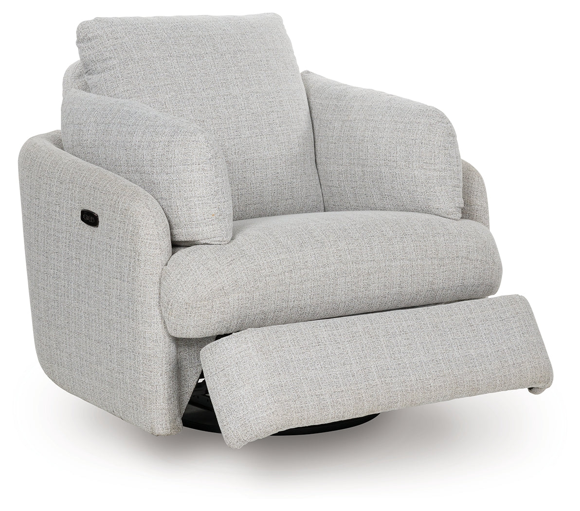 Alainmont Next-Gen Nuvella Stone Swivel Power Recliner - Ornate Home