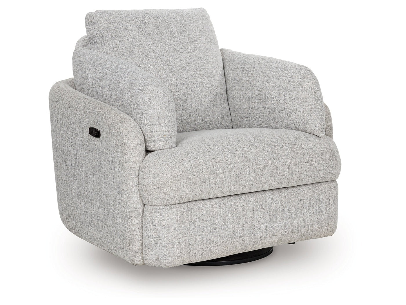 Alainmont Next-Gen Nuvella Stone Swivel Power Recliner - Ornate Home