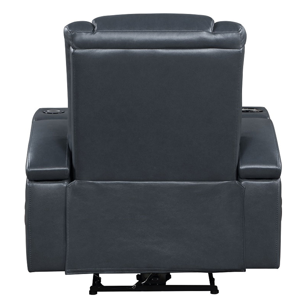 Alair Black Recliner - Ornate Home