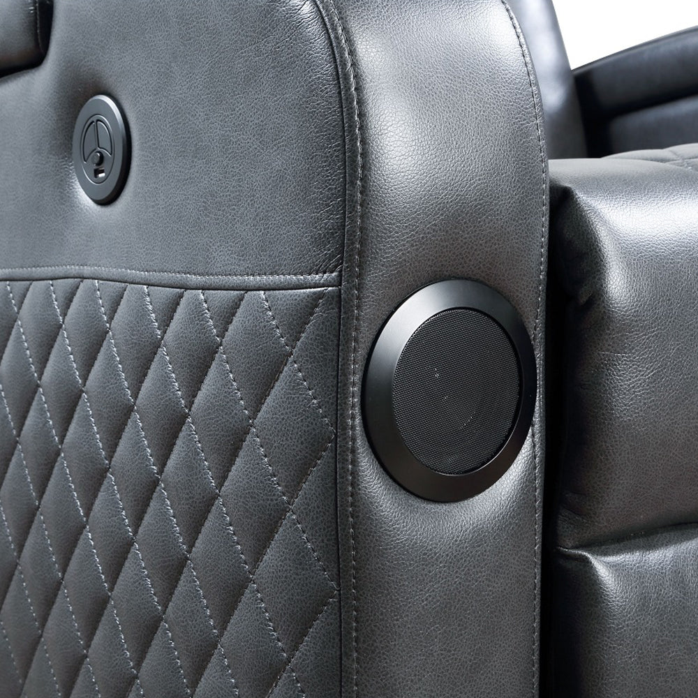 Alair Dark Gray Recliner - Ornate Home