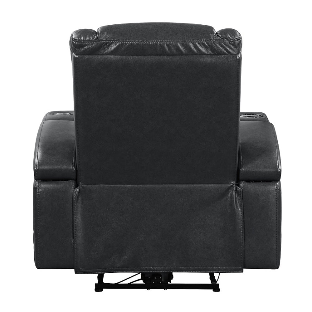 Alair Dark Gray Recliner - Ornate Home