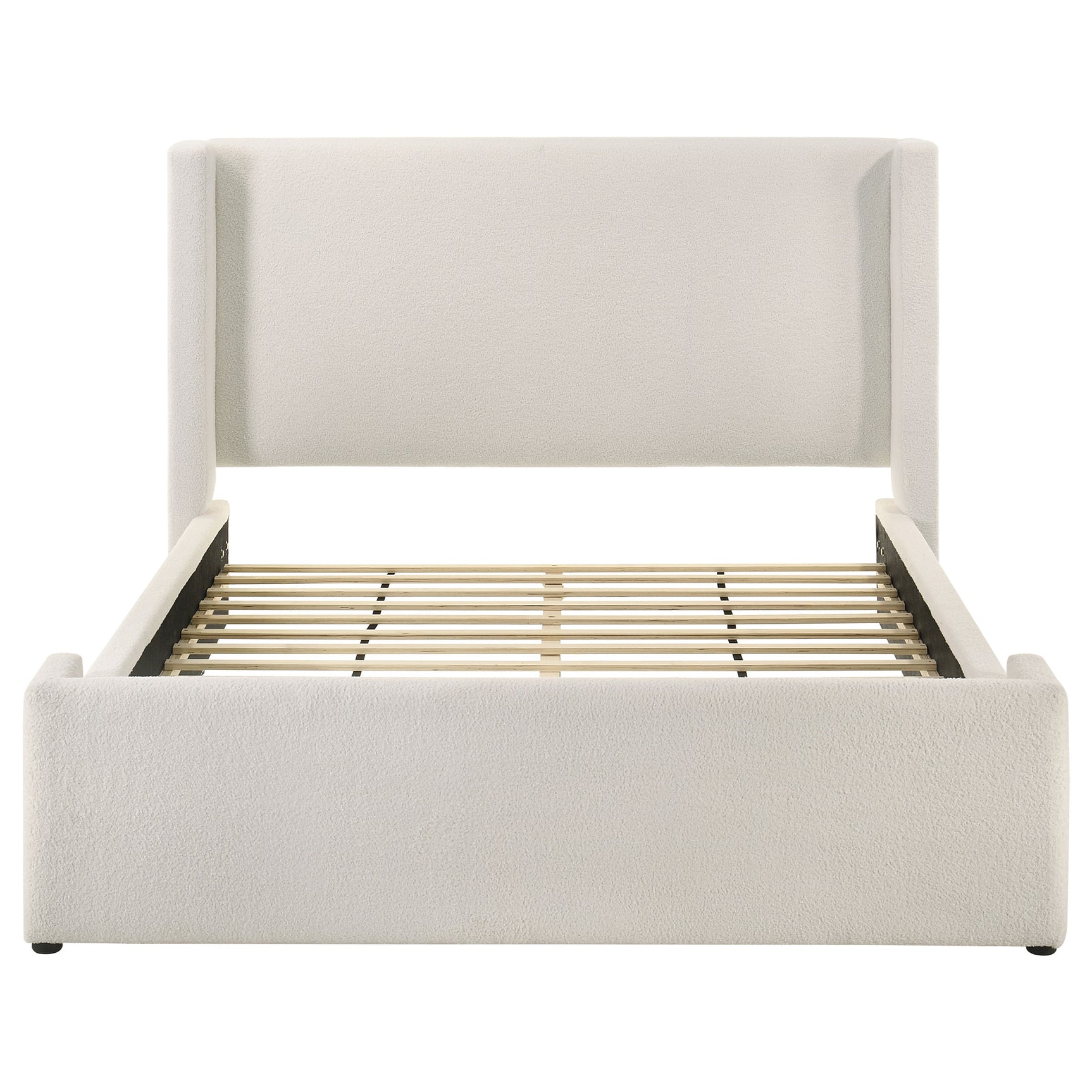 Alamosa White Queen Upholstered Panel Bed - Ornate Home