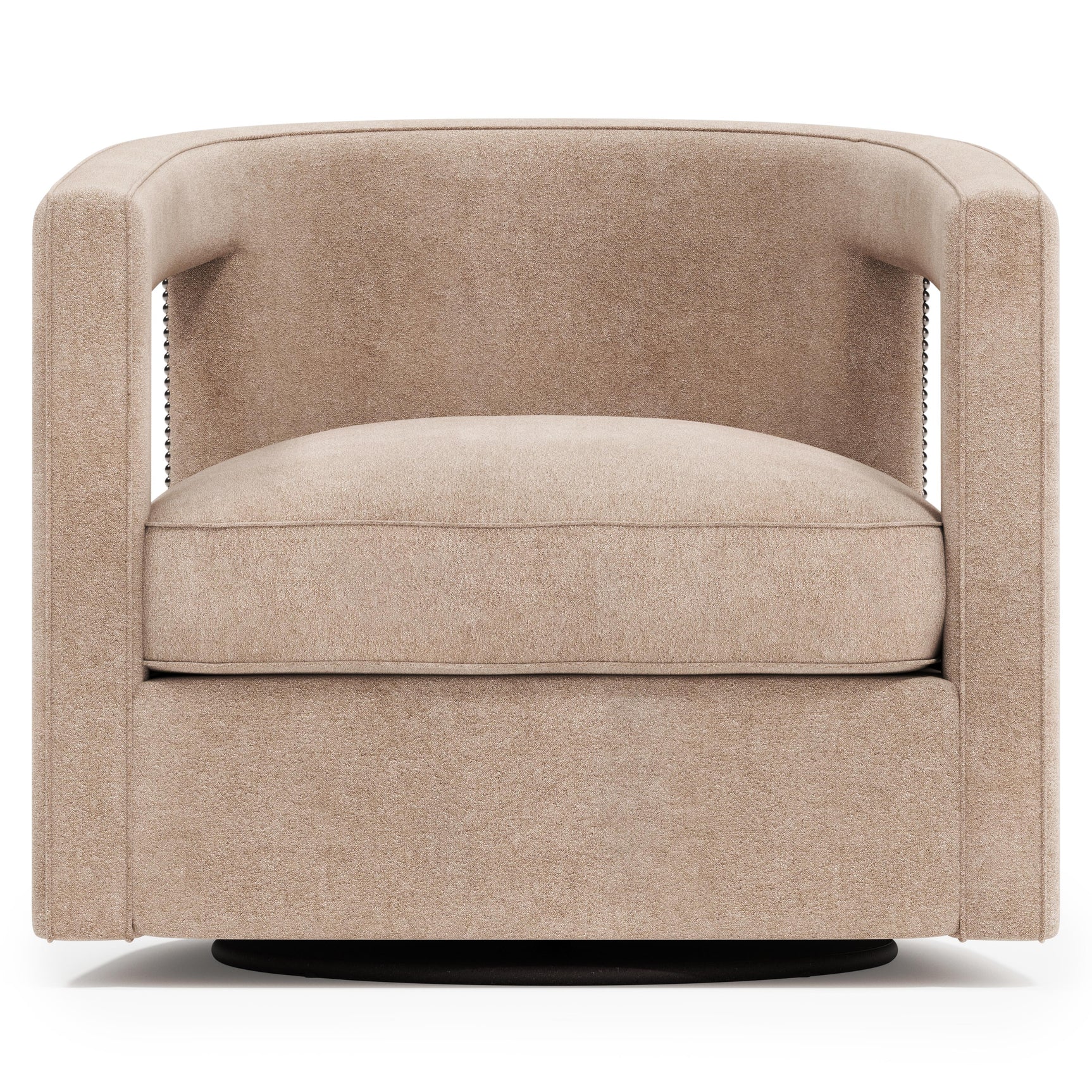 Alana Beige Fabric Swivel Chair - Ornate Home