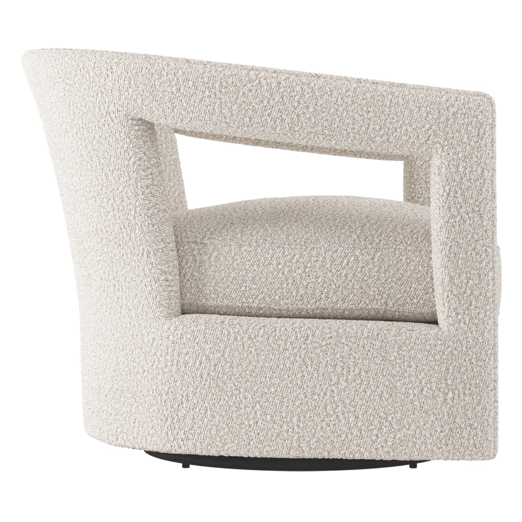 Alana Gray Swivel Chair Without Nails - Ornate Home