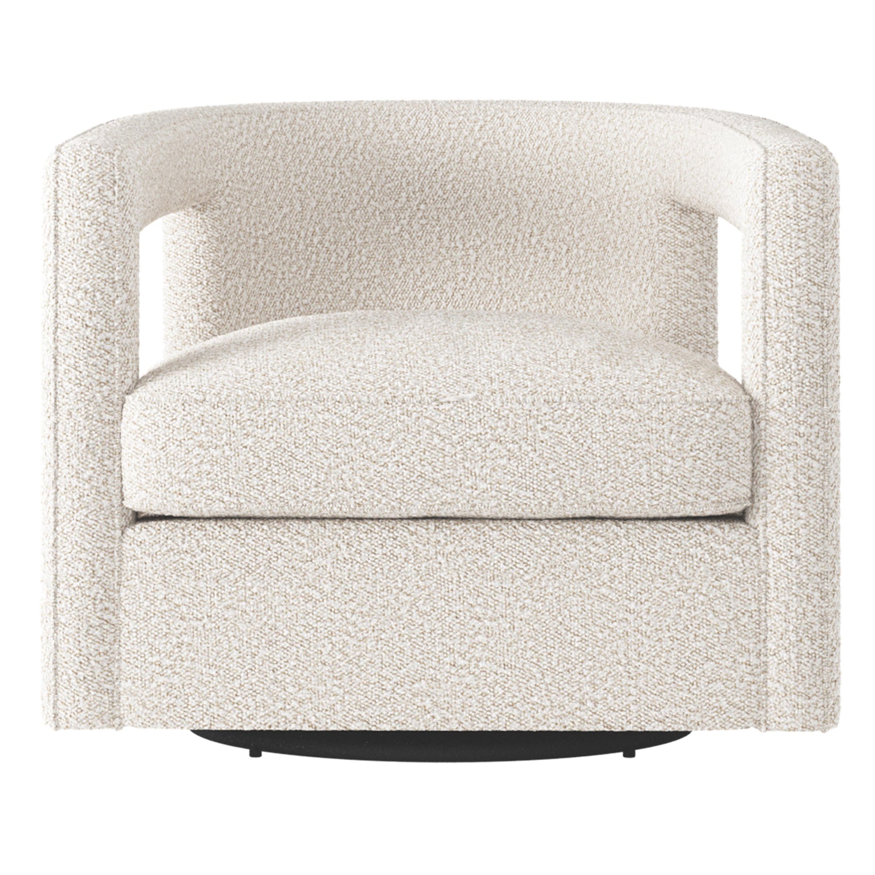 Alana Gray Swivel Chair Without Nails - Ornate Home