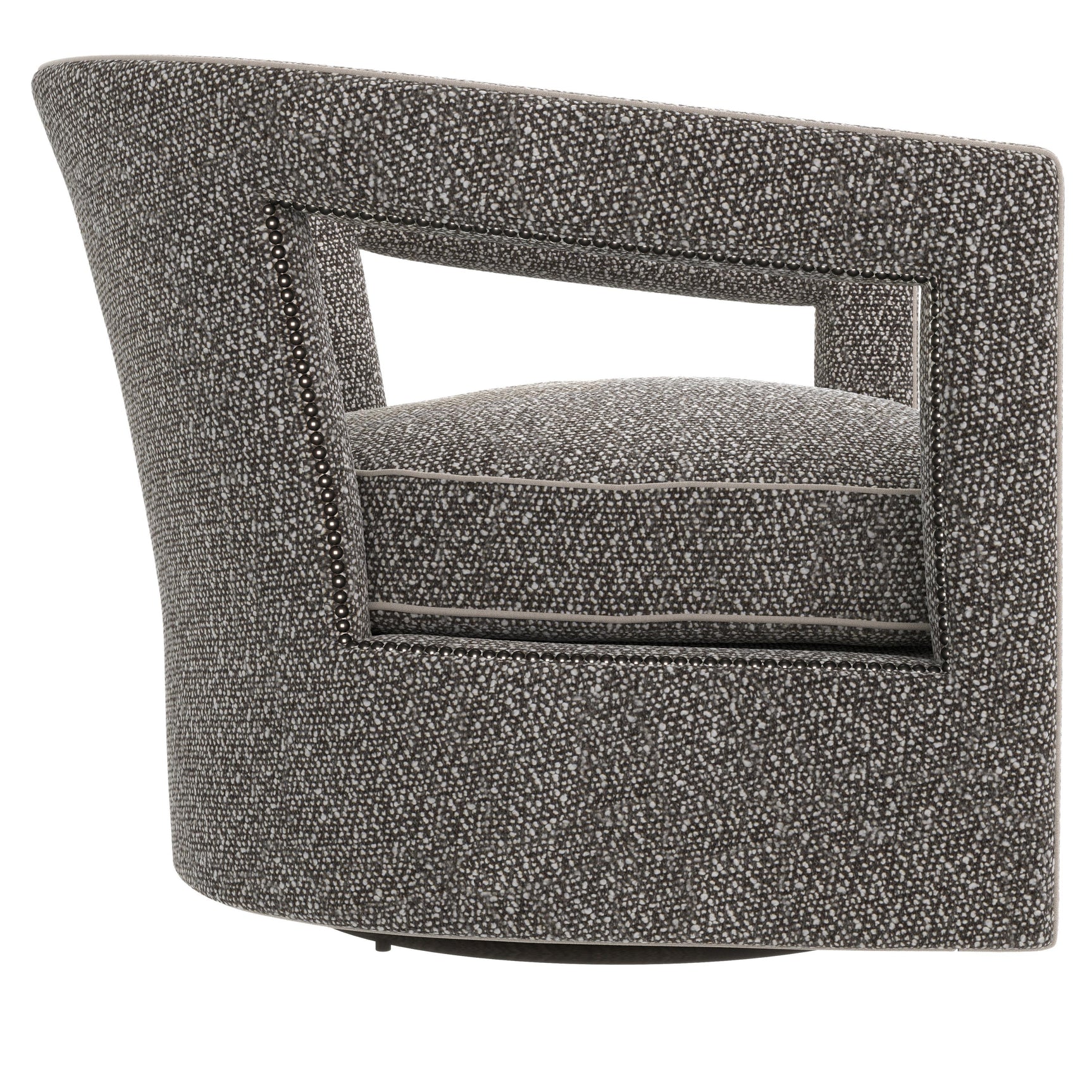 Alana Grey Fabric Swivel Chair - Ornate Home