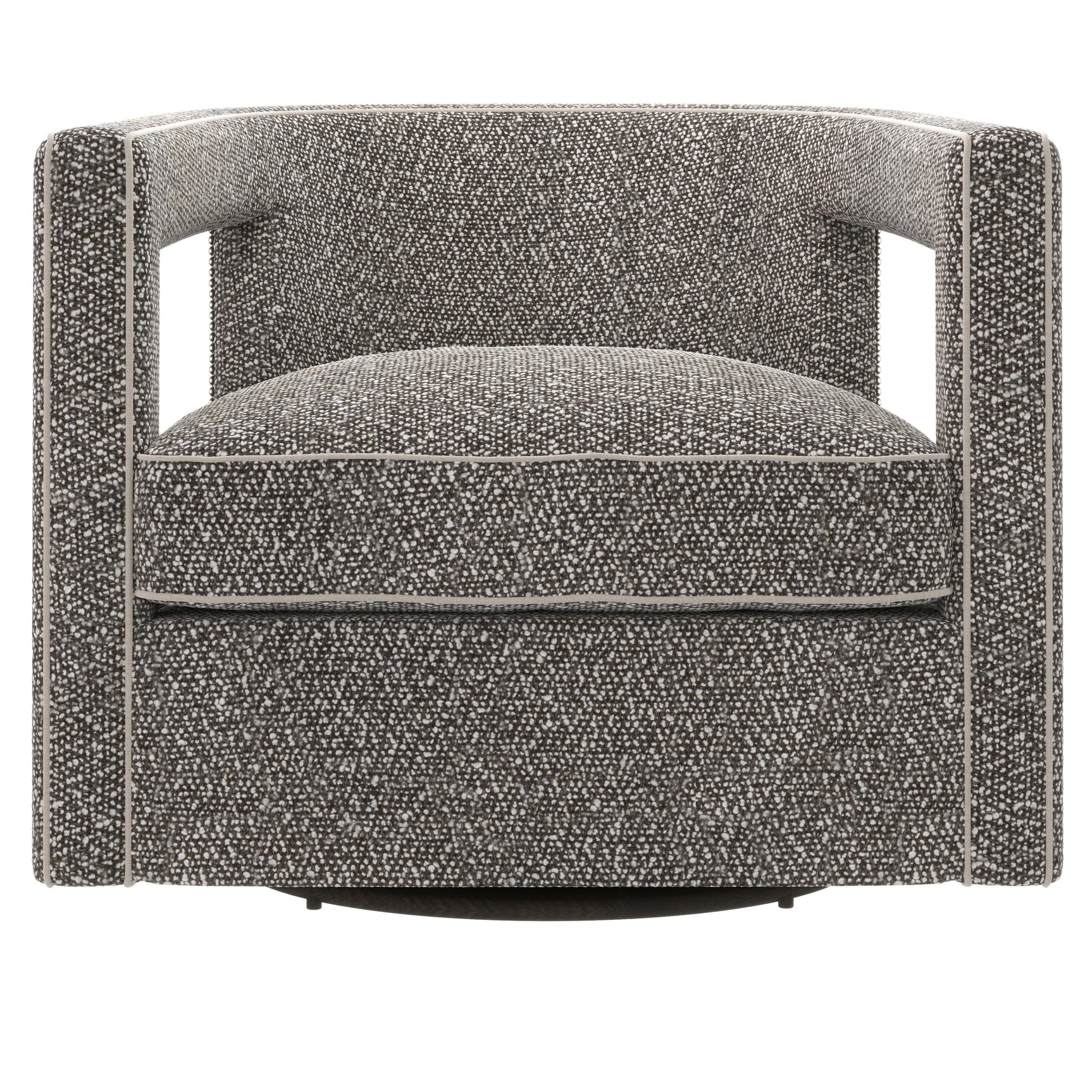 Alana Grey Fabric Swivel Chair - Ornate Home