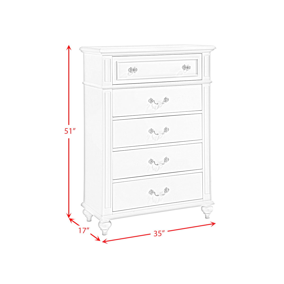 Alana White 3-Piece Twin Platform Bedroom Set with Storage Trundle