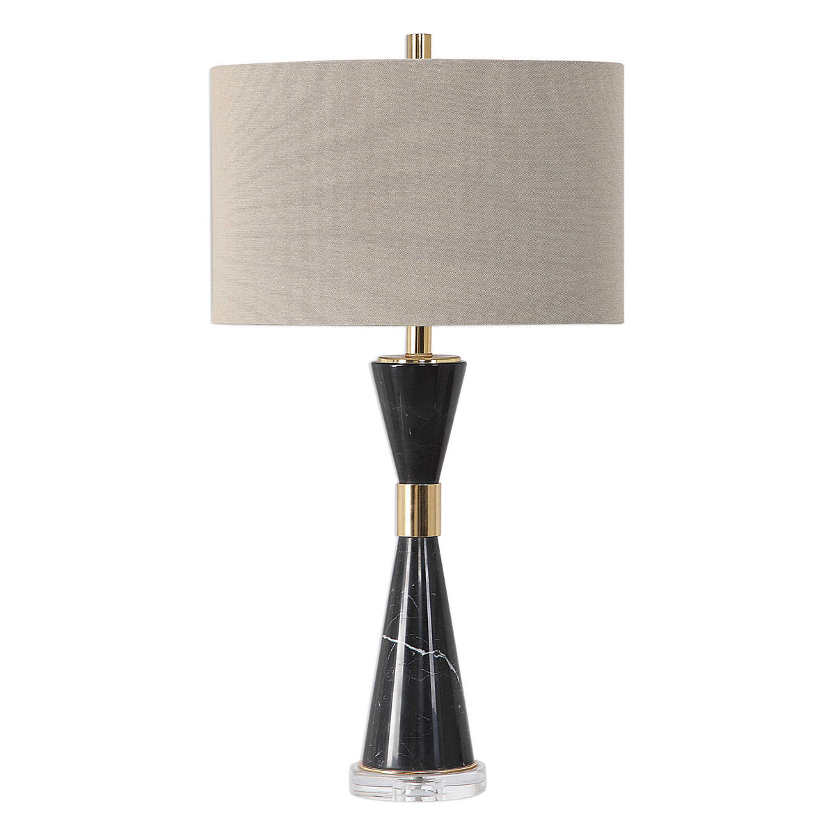 Alastair Black Marble Table Lamp - Ornate Home