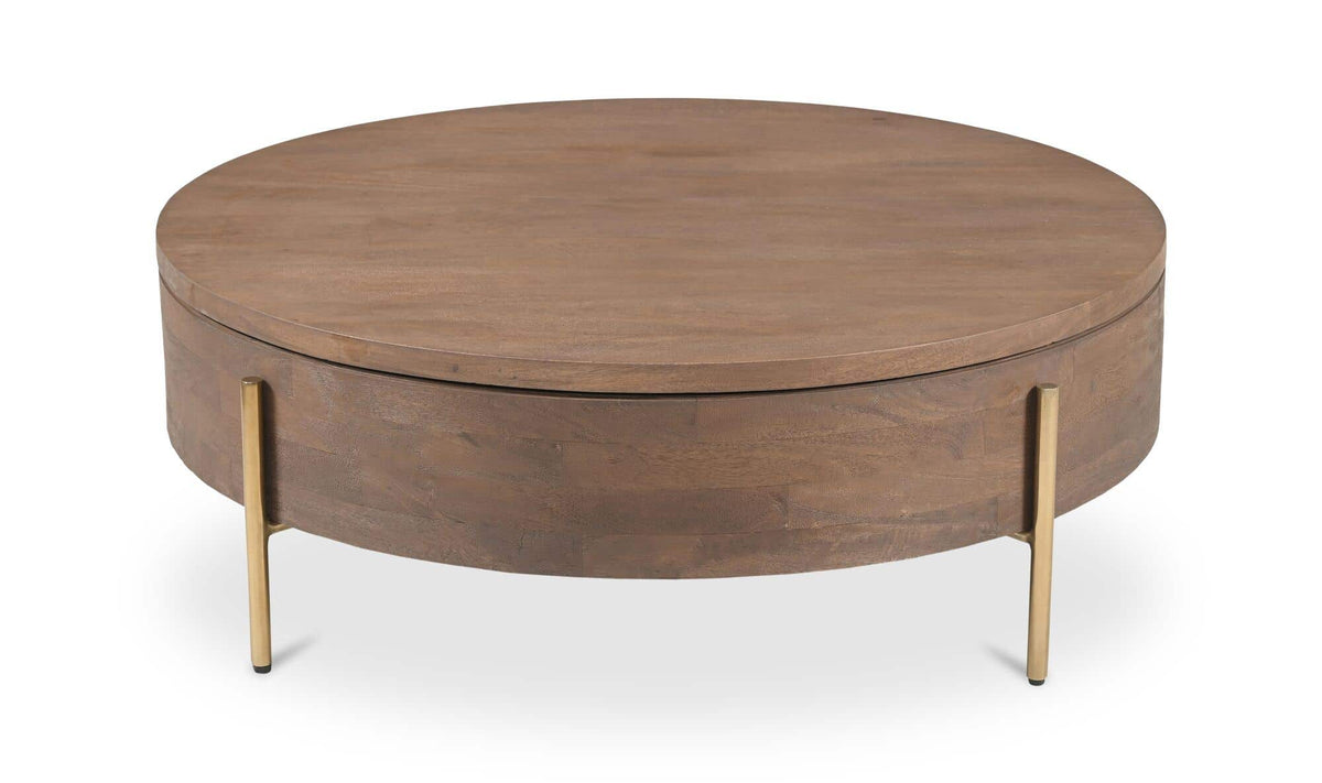 Alba Brown Storage Coffee Table - Ornate Home
