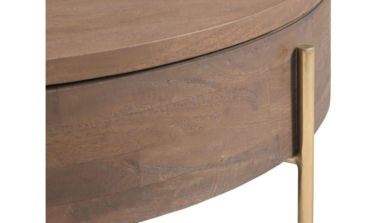 Alba Brown Storage Coffee Table - Ornate Home