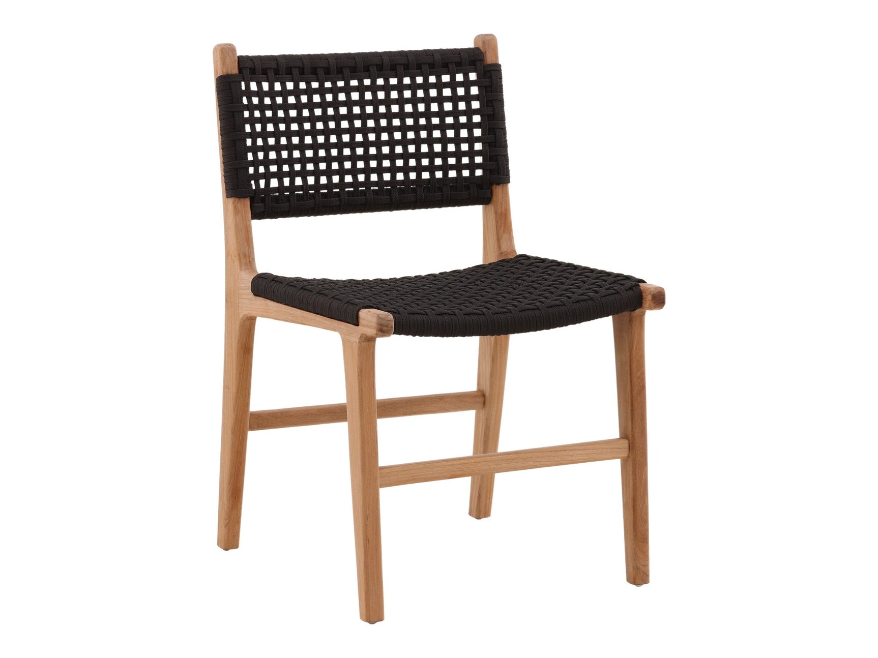 Albano Natural/Black Outdoor Dining Chair - Ornate Home