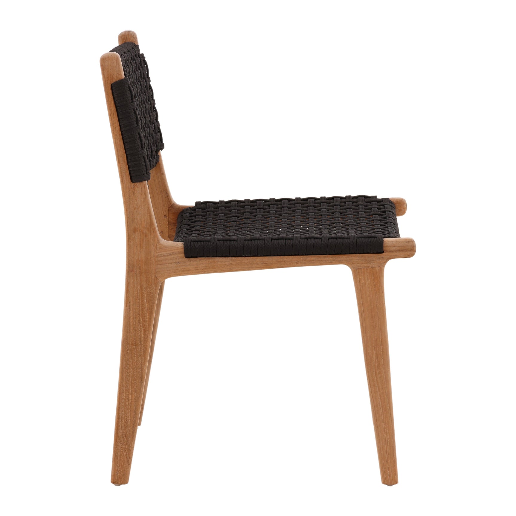 Albano Natural/Black Outdoor Dining Chair - Ornate Home