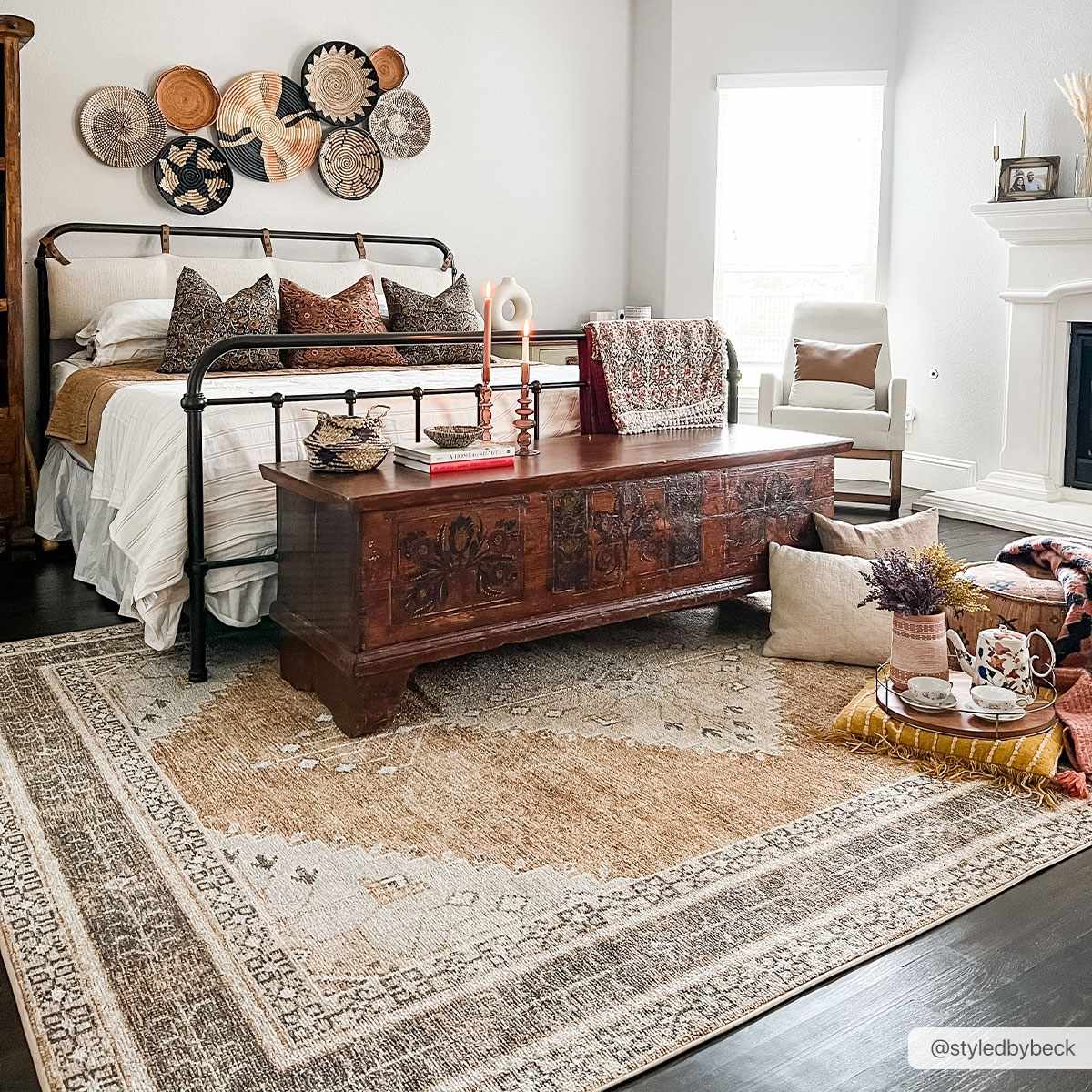 Albas Washable Area Rug - Ornate Home