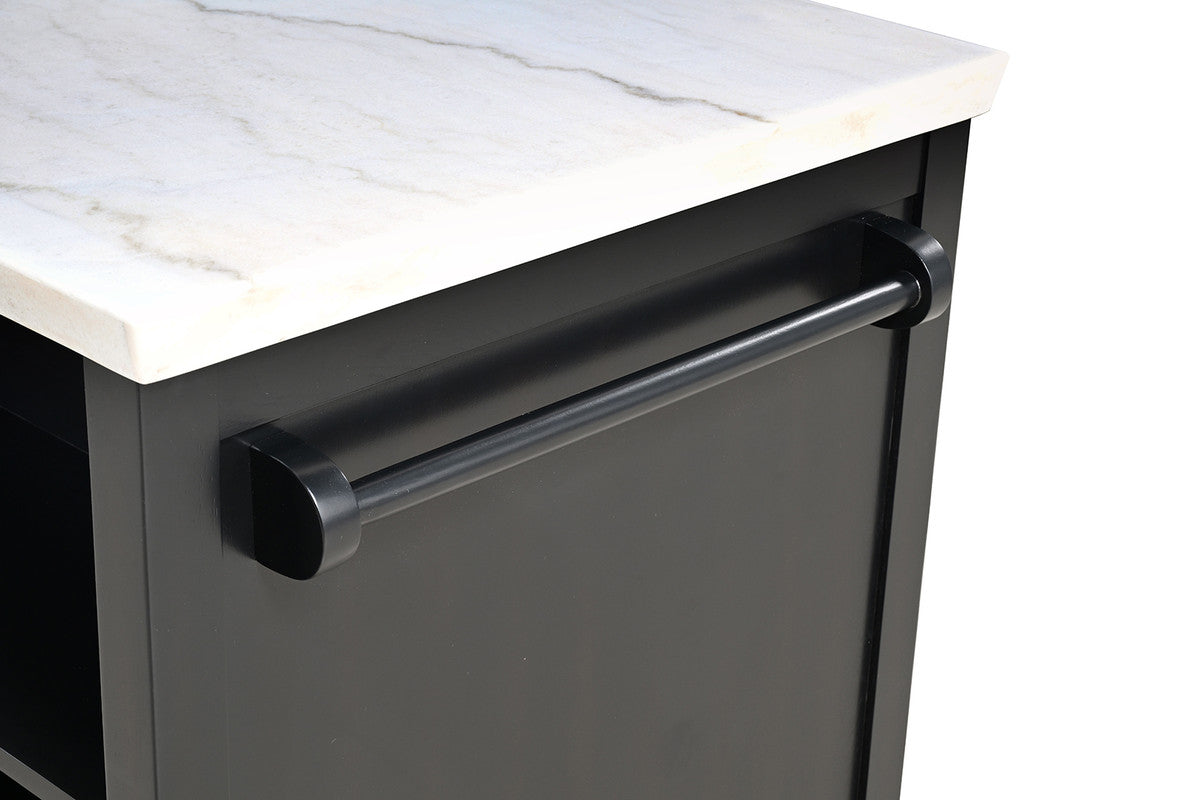 Albergo Black 3 Pc. Bar Table Set - Ornate Home