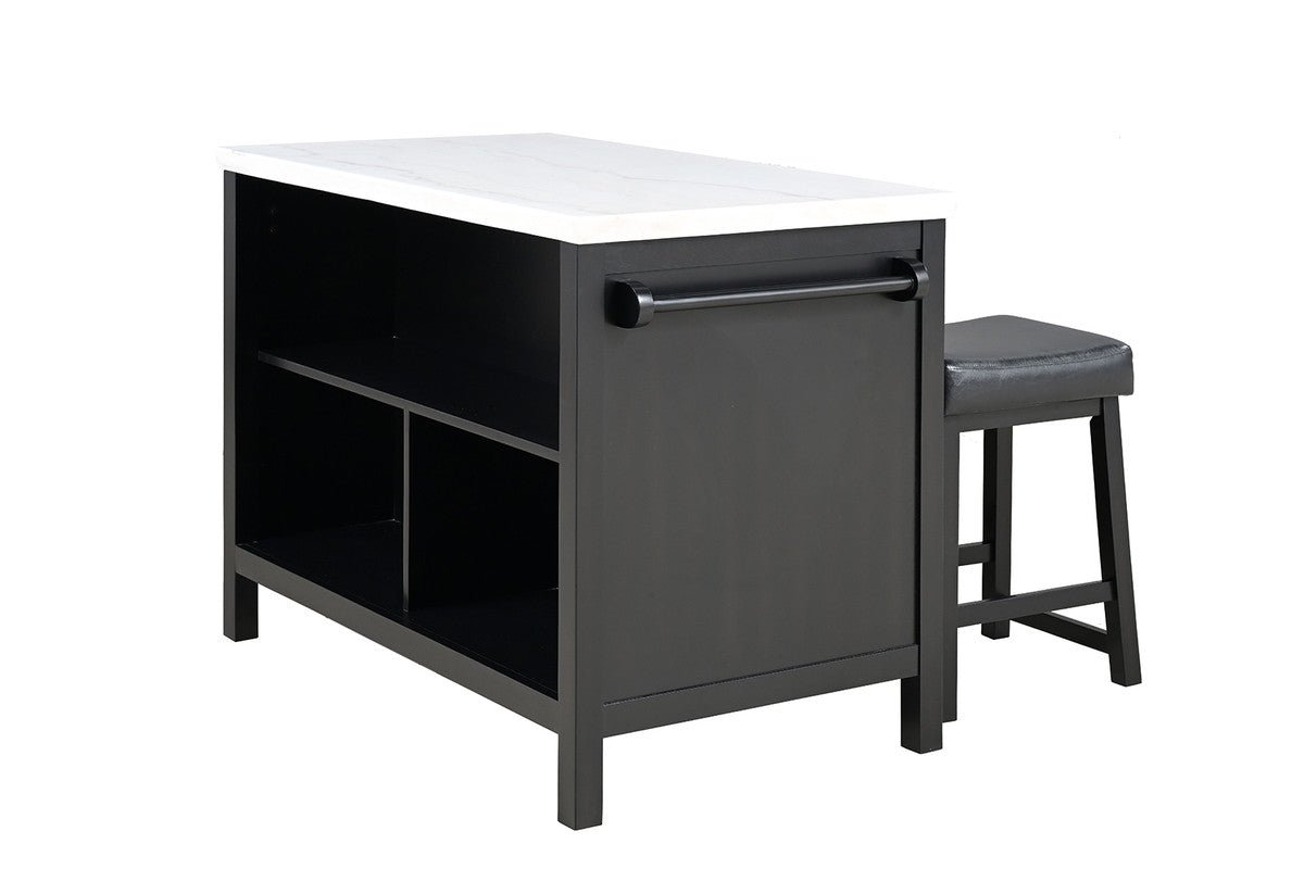 Albergo Black 3 Pc. Bar Table Set - Ornate Home