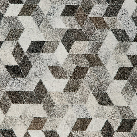 Albermarle Gray/Brown Pouf - Ornate Home