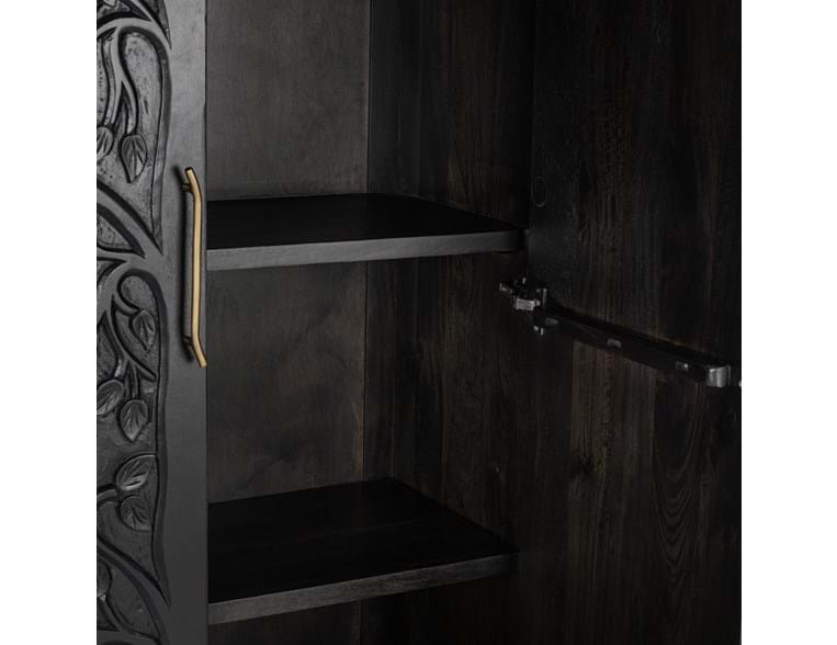Albero Black Tall Cabinet - Ornate Home