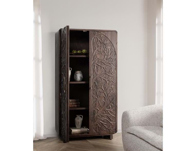 Albero Kona Brown Tall Cabinet - Ornate Home