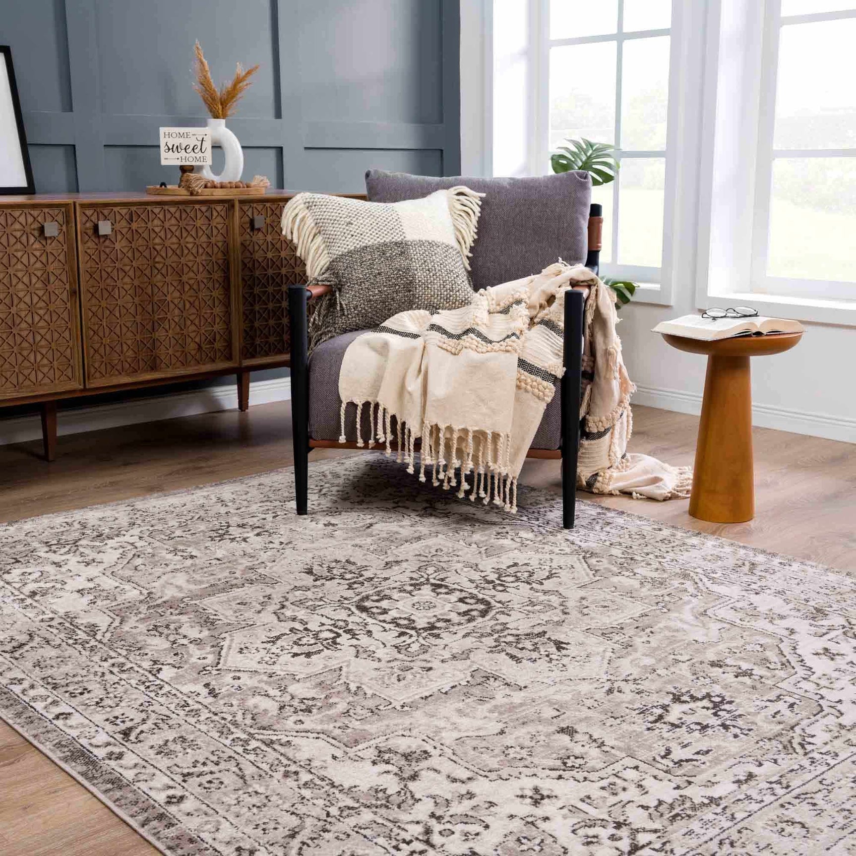 Albie Beige Area Rug - Clearance - Ornate Home