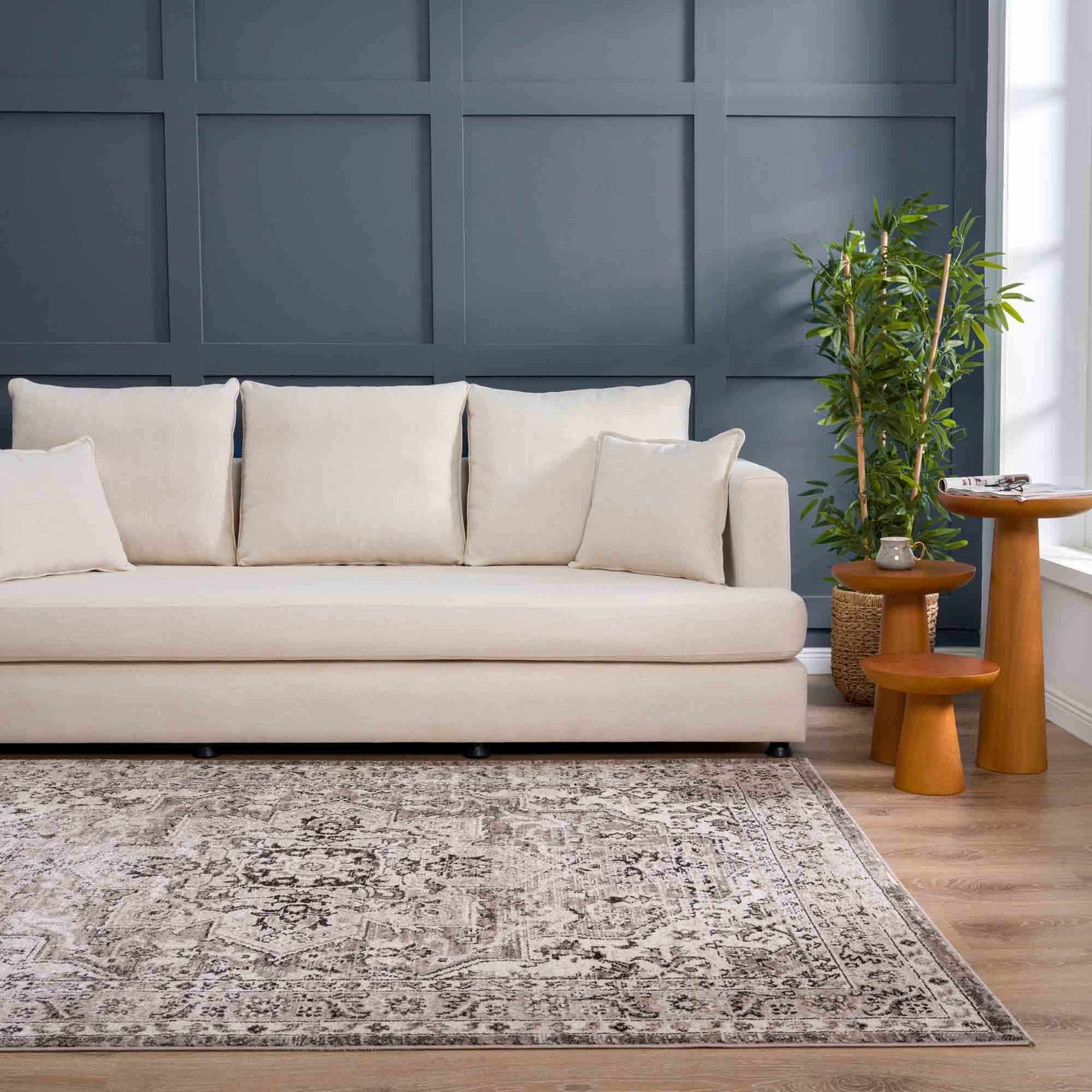 Albie Beige Area Rug - Clearance - Ornate Home