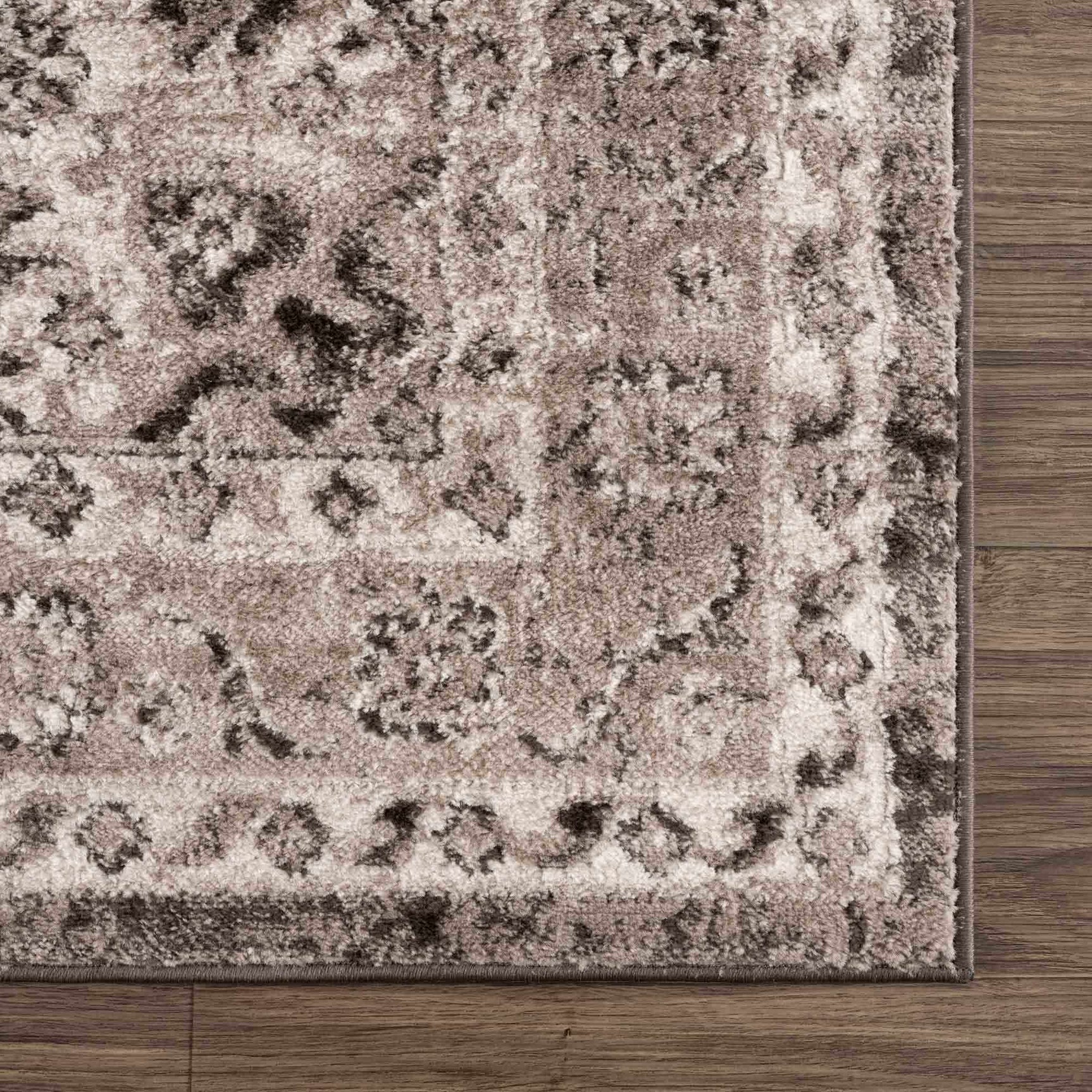 Albie Charcoal & Beige Area Rug - Clearance - Ornate Home