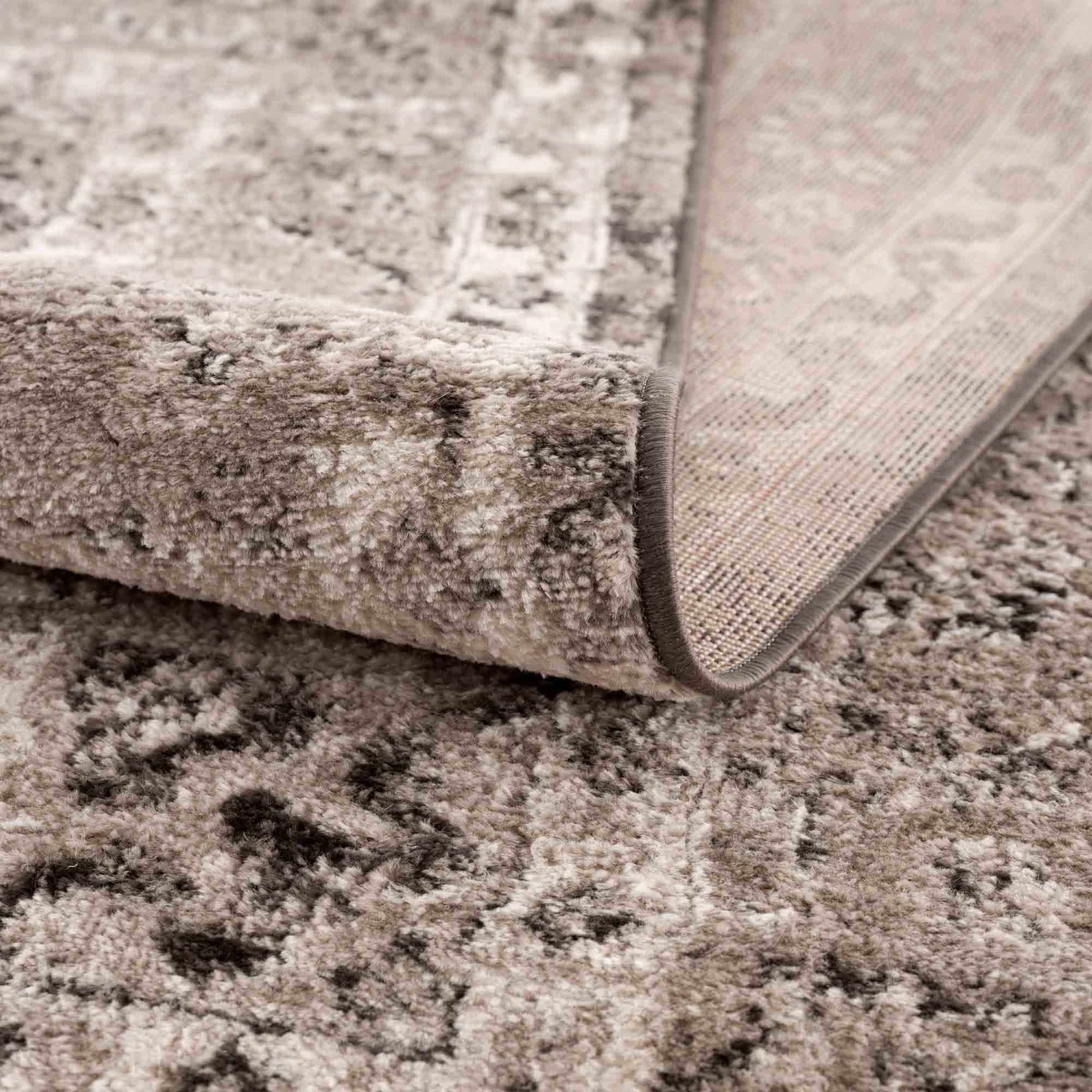 Albie Charcoal & Beige Area Rug - Clearance - Ornate Home