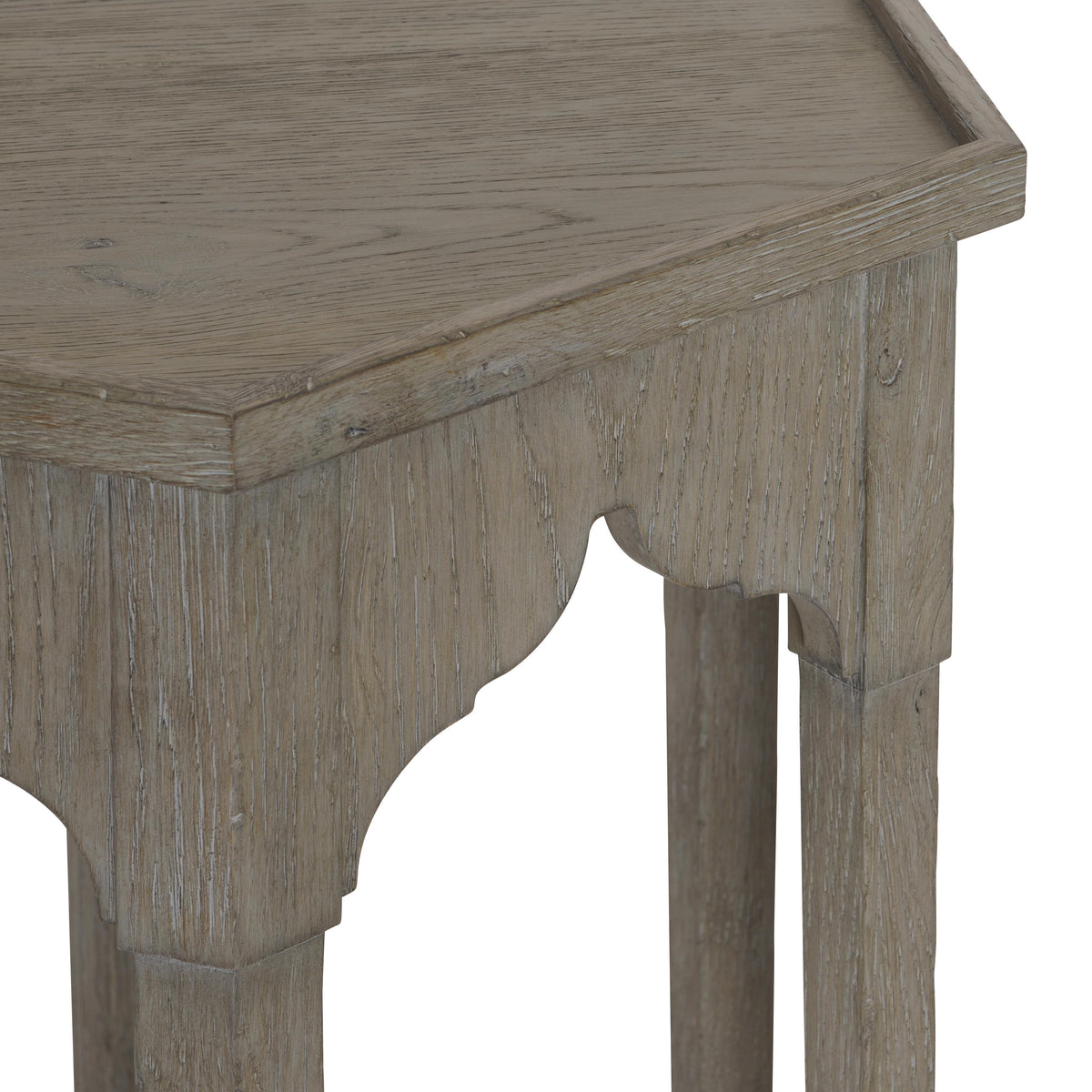 Albion Pewter Side Table With Cylindrical Leg - Ornate Home