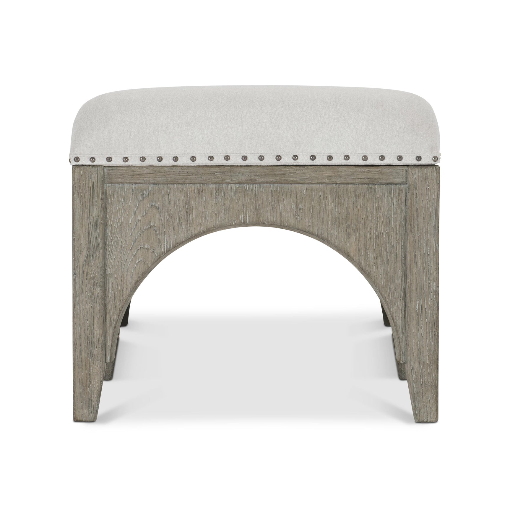 Albion White/Cream/Pewter Bench - Ornate Home
