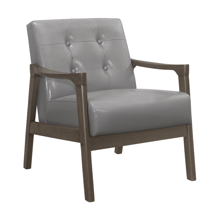 Alby Gray Accent Chair - Ornate Home
