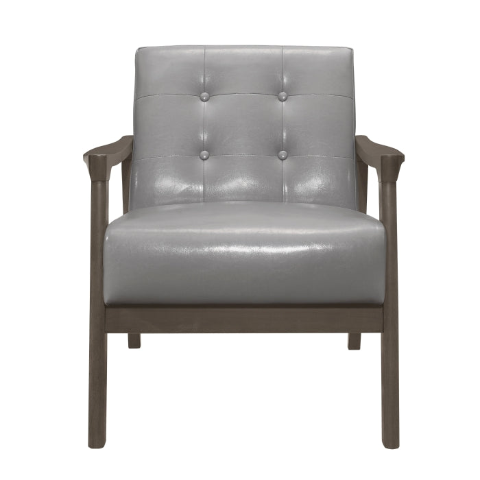Alby Gray Accent Chair - Ornate Home