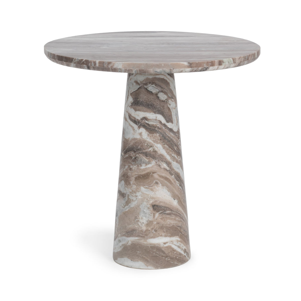 Alcove Milan Taupe 30" Round Dining Table