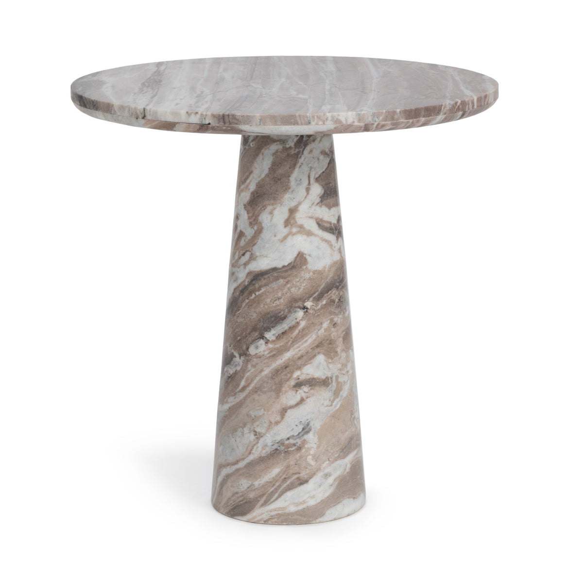 Alcove Milan Taupe 30" Round Dining Table