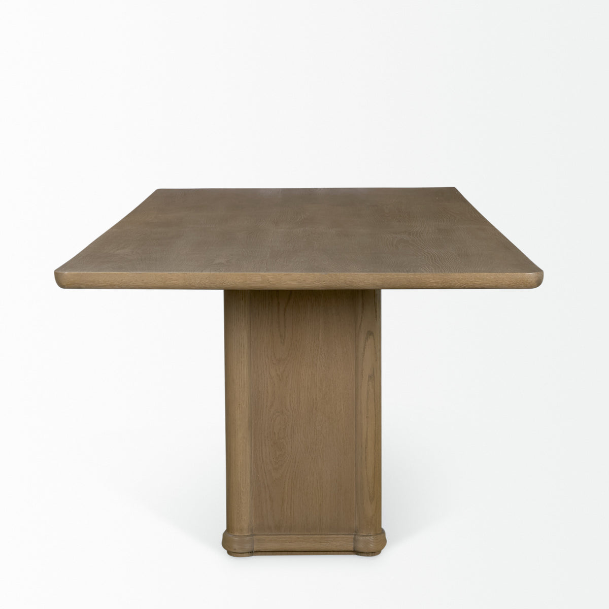 Alden Brown Rectangular Pedestal Dining Table - Ornate Home