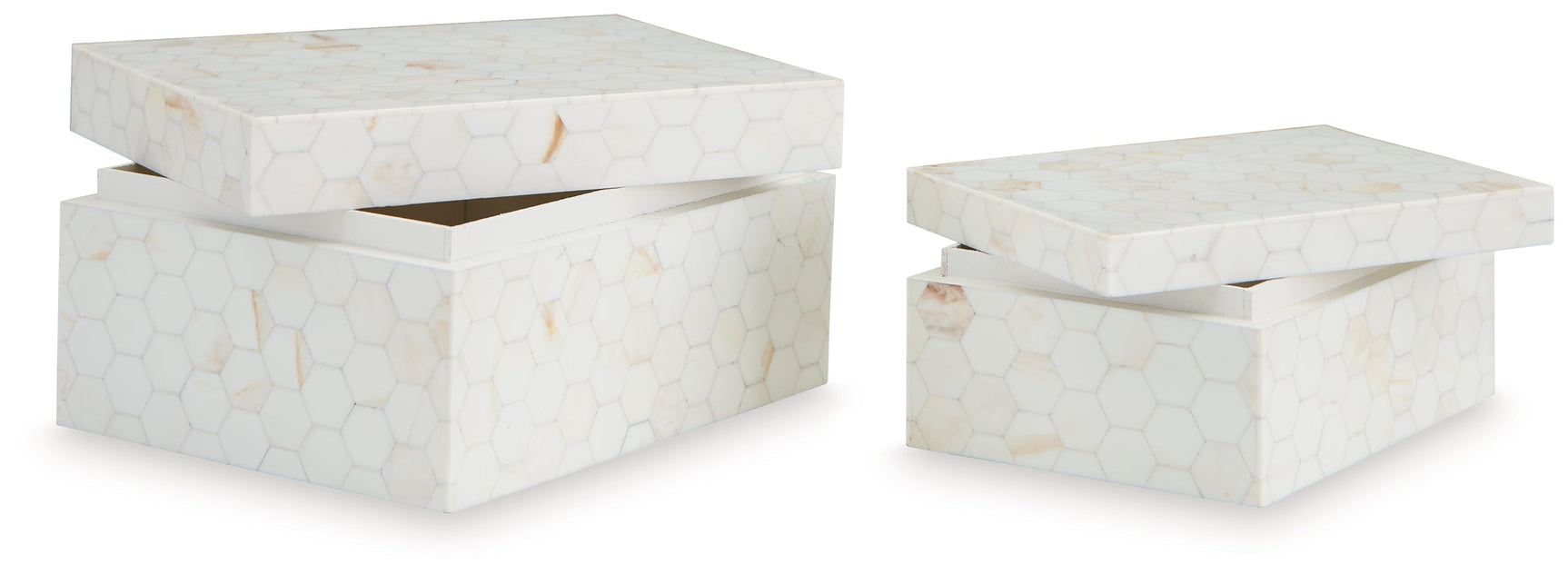 Aldenburg Cream Box (Set of 2) (Online Special Price) - Ornate Home