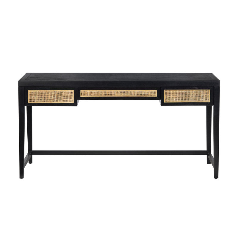 Alder Black Writing Desk - Ornate Home