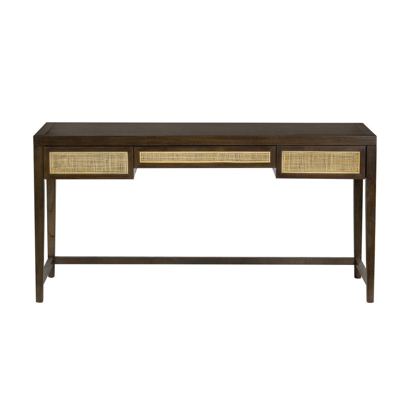 Alder Brown Writing Desk - Ornate Home