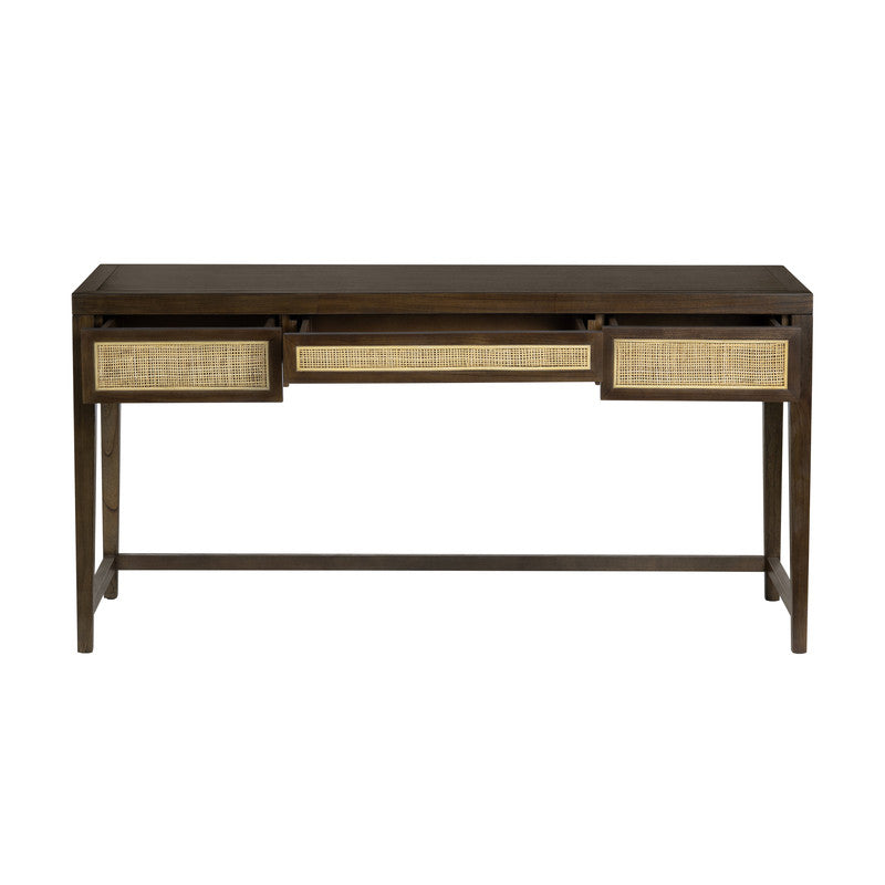 Alder Brown Writing Desk - Ornate Home